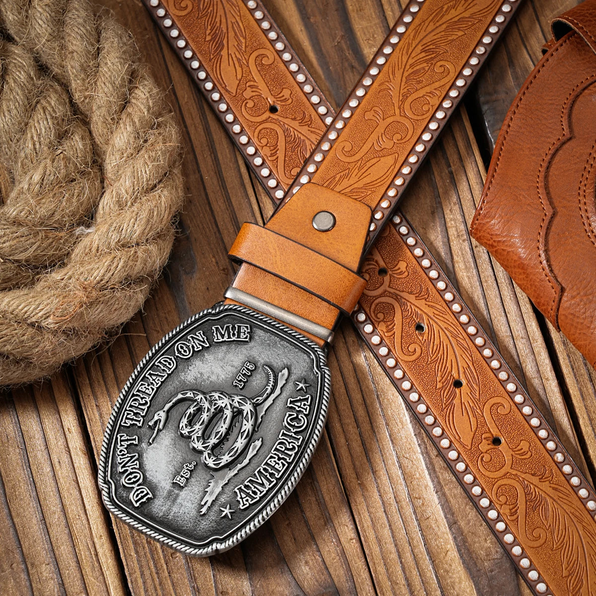 Vintage Western Belt – Unisex PU Leather Belt with Alloy Snake Buckle