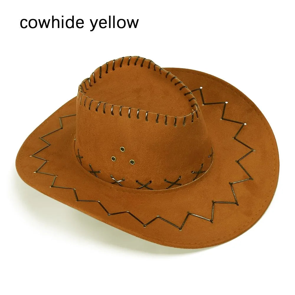 Western Cowboy Hat – Suede Cowgirl & Cowboy Hat for Men & Women