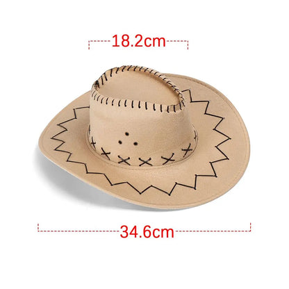 Western Cowboy Hat – Suede Cowgirl & Cowboy Hat for Men & Women