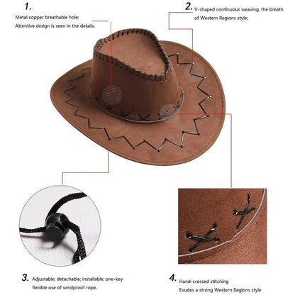 Bride Cowgirl Hat – Western Cowboy Hat for Women, Wedding & Party