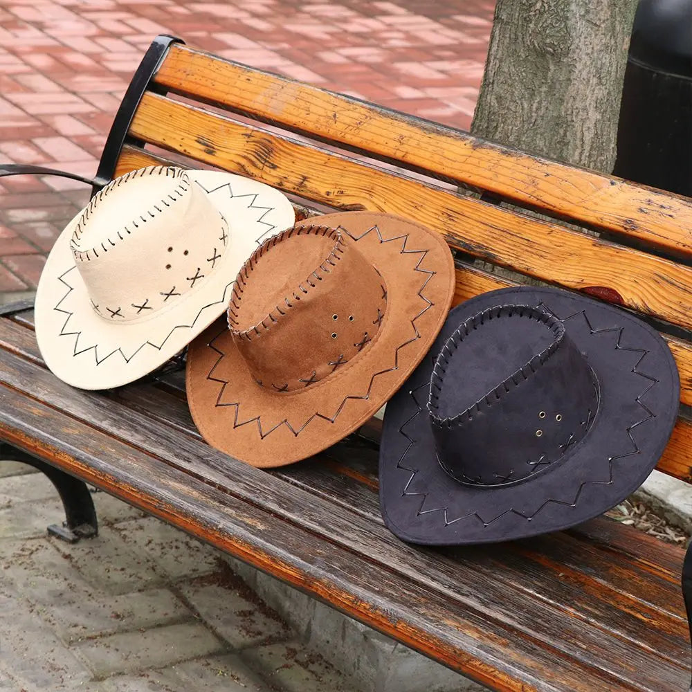 Western Cowboy Hat – Suede Cowgirl & Cowboy Hat for Men & Women