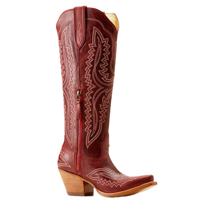 Retro Embroidered Western Cowboy Boots for Women – Pointed Toe Plus Size