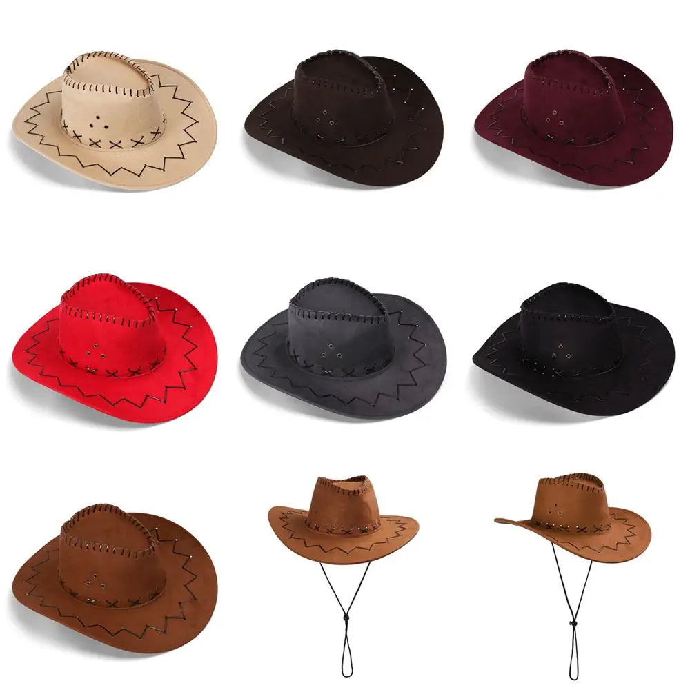 Western Cowboy Hat – Suede Cowgirl & Cowboy Hat for Men & Women