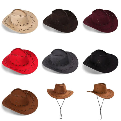Western Cowboy Hat – Suede Cowgirl & Cowboy Hat for Men & Women
